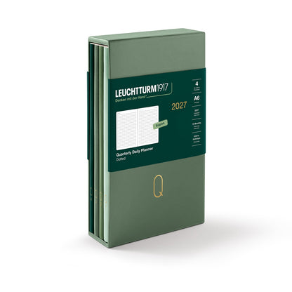 Leuchtturm1917 - Quarterly Daily Planner - Shades of Green A6 Dotted
