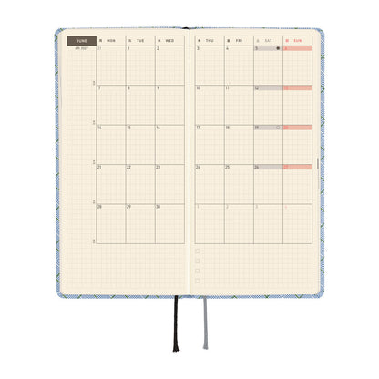 Hobonichi Techo 2026 Weeks - Shirt Fabric: Graph Plaid