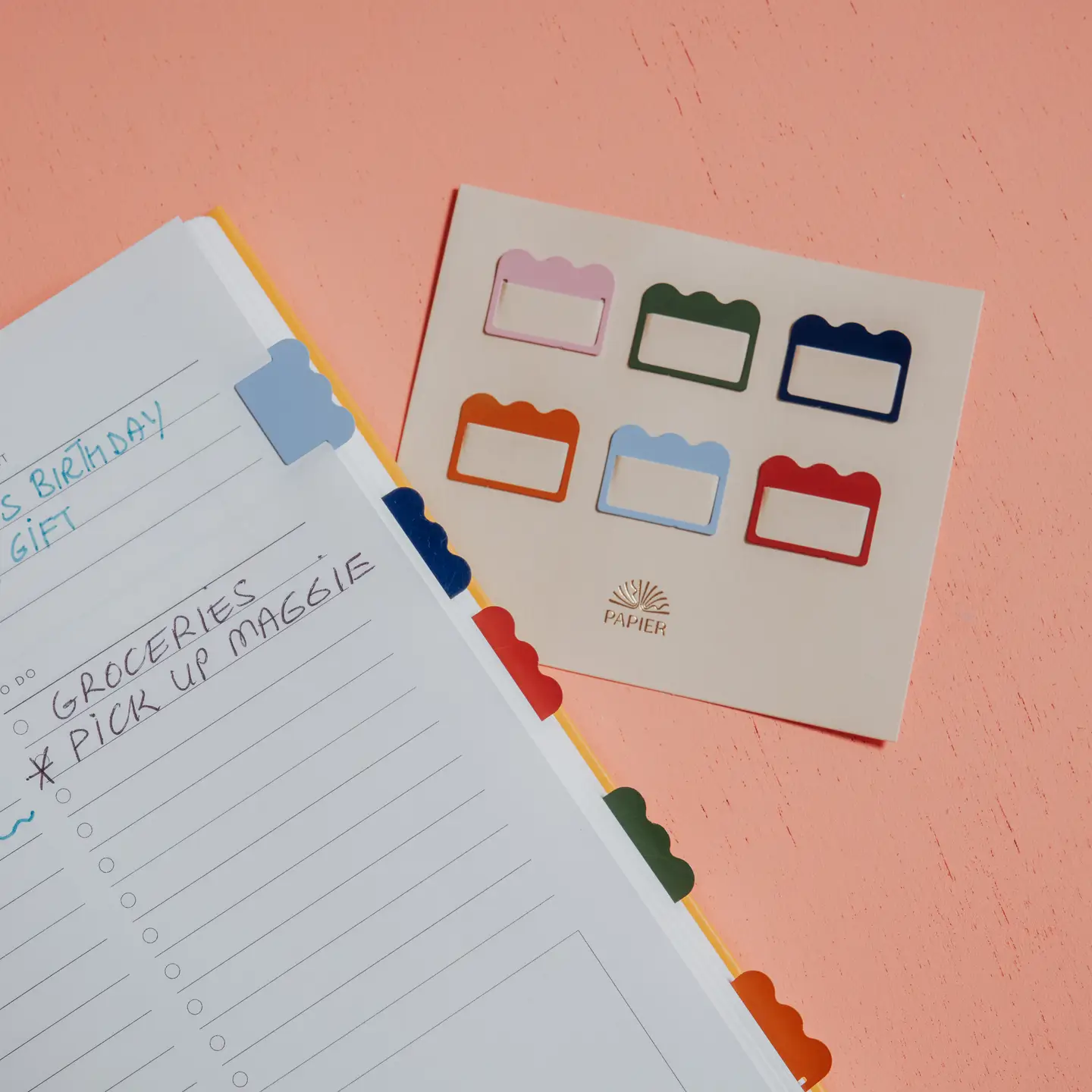 Papier - Metal Index Tabs - Multicolor - Cloud