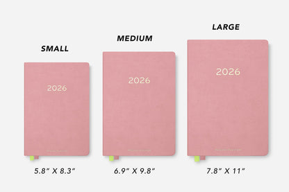 Passion Planner - 2026 Weekly Planner - Dusty Rose - Hardcover