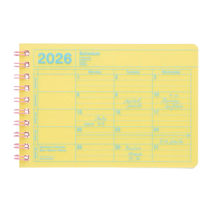 Mark's Inc. Notebook Calendar 2026 - B7 XS