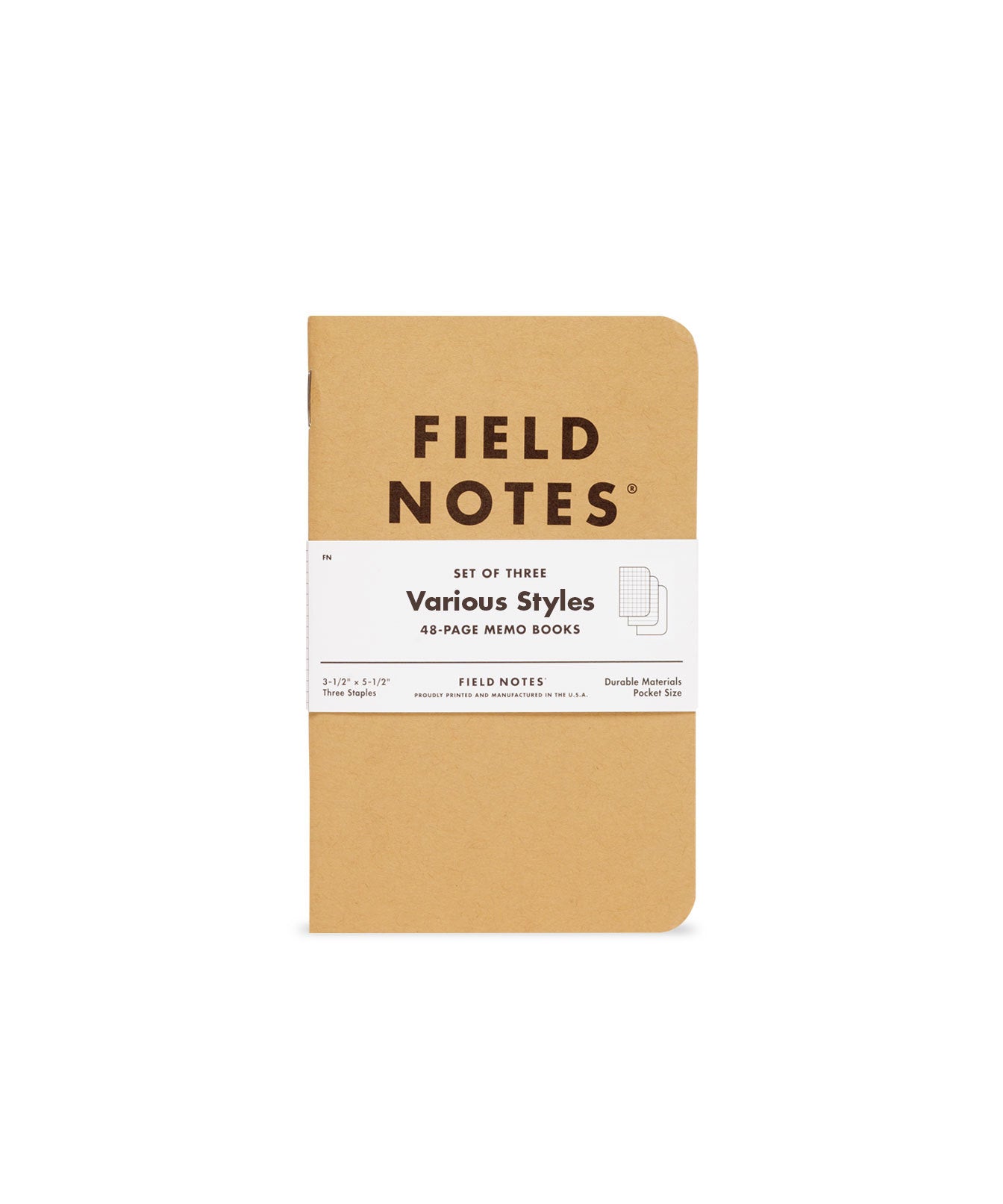 Field Notes - Original Kraft - Ruled Paper 3-Pack