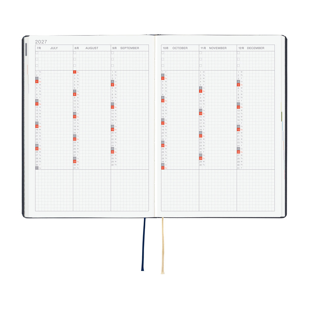 Hobonichi - Techo HON 2027 - A5 Slash (Navy)