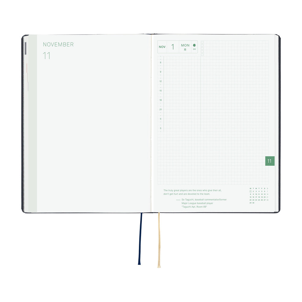 Hobonichi - Techo HON 2027 - A5 Slash (Navy)