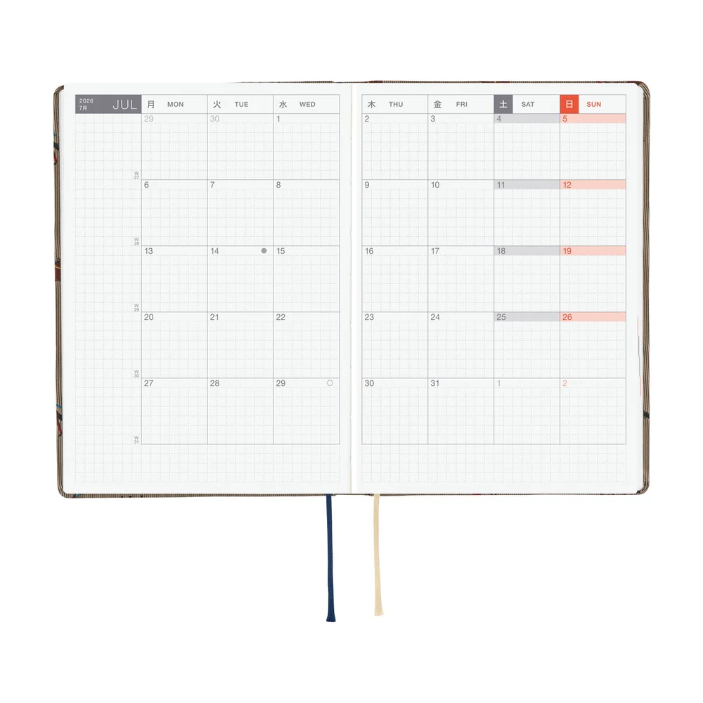 Hobonichi Techo HON 2026 - A6 Bow & Tie: In the Forest