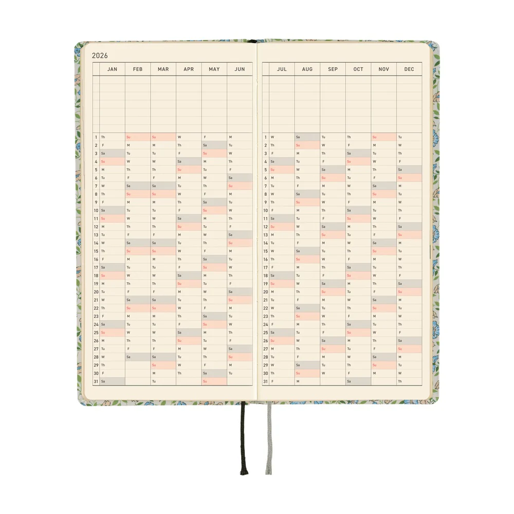 Hobonichi Techo 2026 Weeks - Liberty Fabrics: Sasha Kiora