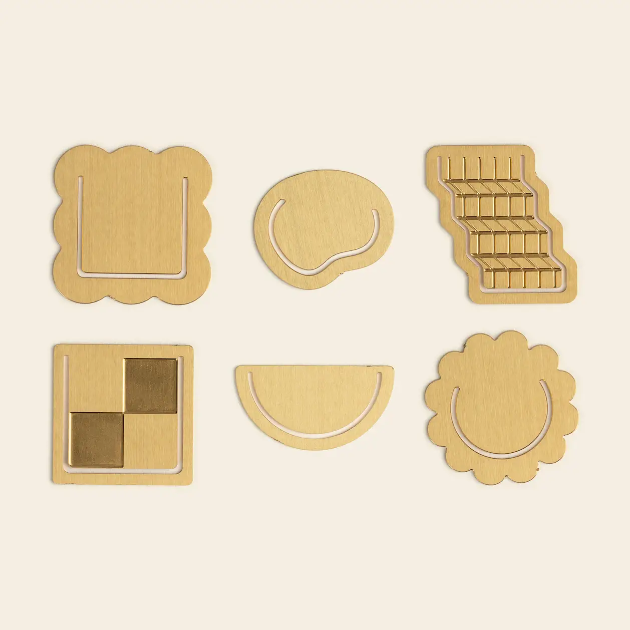 Papier - Curious Shapes Brass Index Tabs