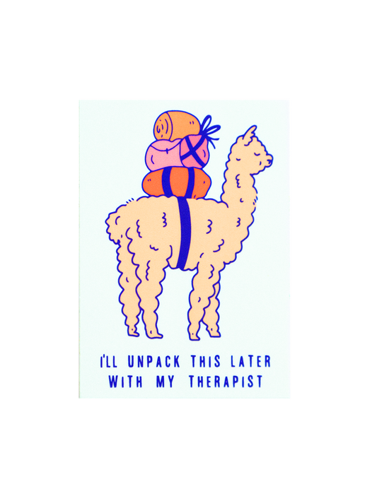 Therapy Alpaca Sticker