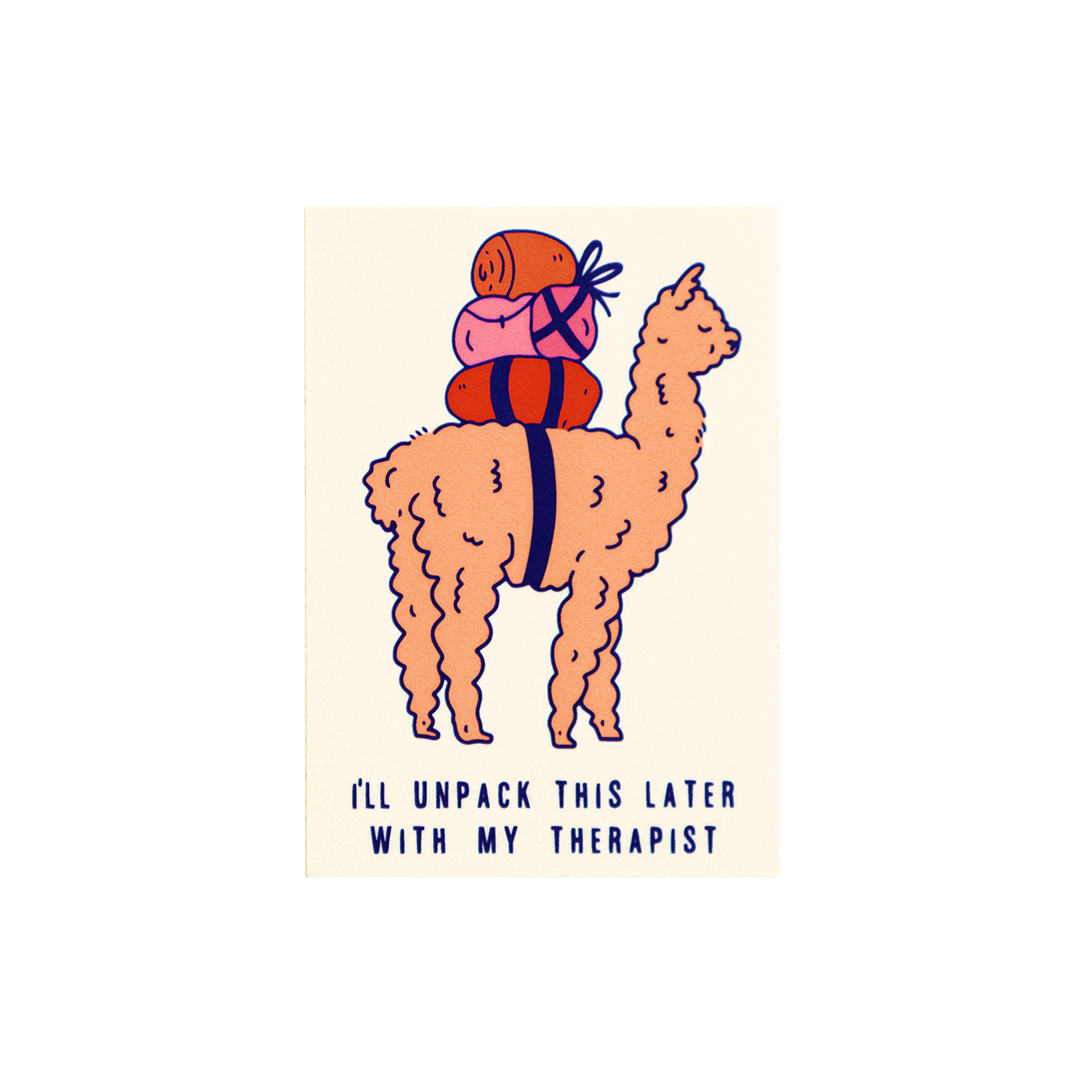 Therapy Alpaca Sticker