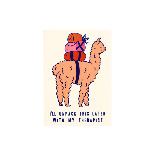 Therapy Alpaca Sticker