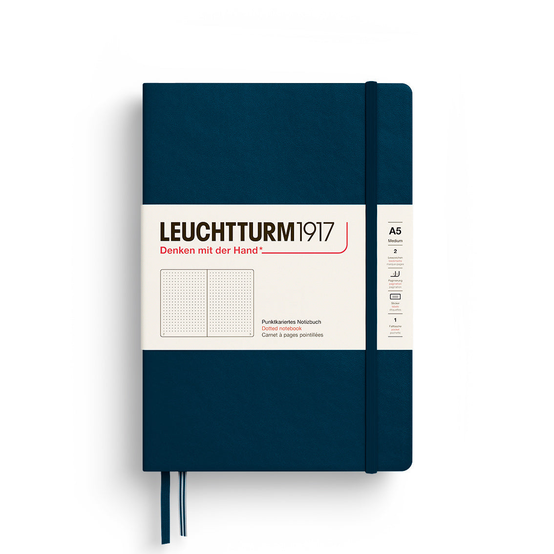 Leuchtturm1917 - A5 Medium Hardcover Dotted Notebook