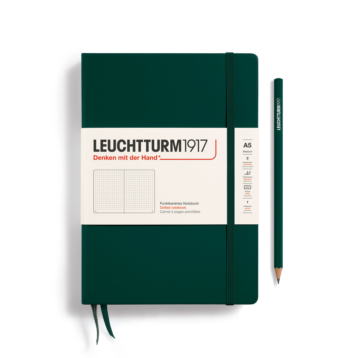 Leuchtturm1917 - A5 Medium Hardcover Dotted Notebook