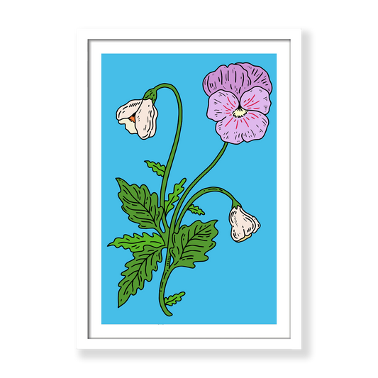 Capricorn Pansy Print