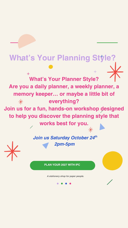 What's Your Planner Style - Workshop