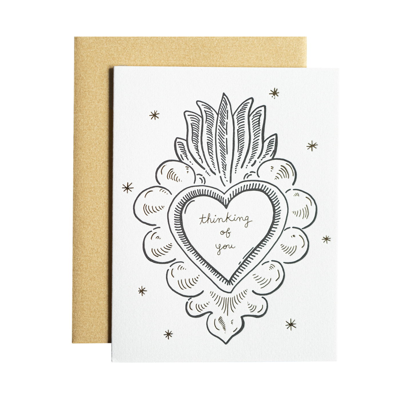 Thinking of You Heart Card