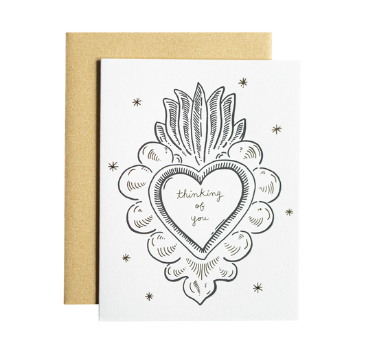 Thinking of You Heart Card