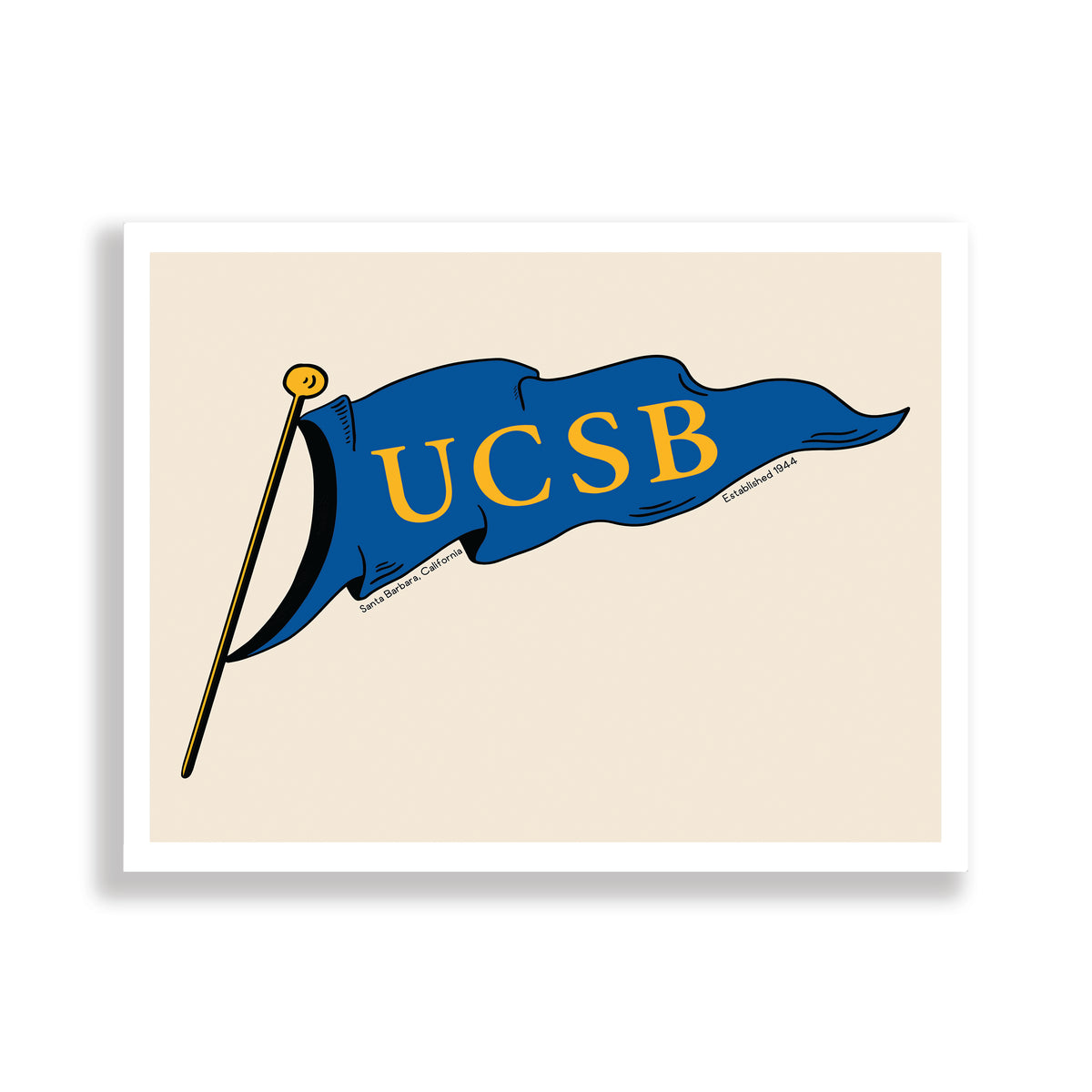 UCSB Flag Print